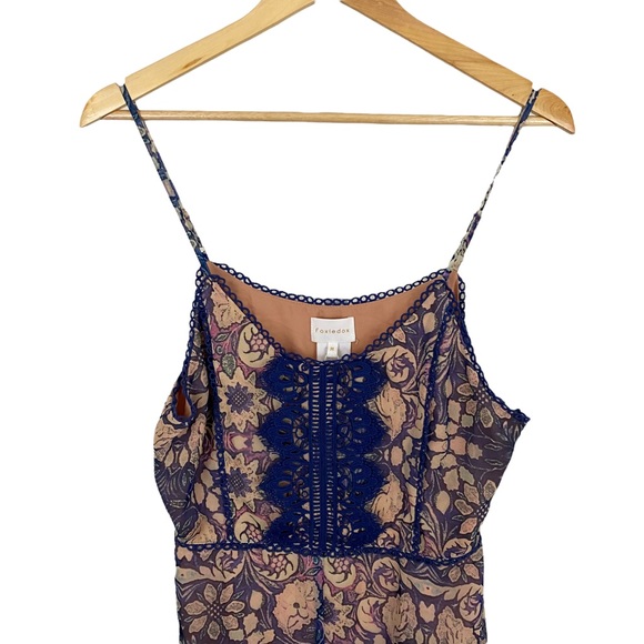 * NWOT FoxieDox Anthropologie High-Low Maxi Dress Size Medium Sheer Mini - Picture 4 of 13